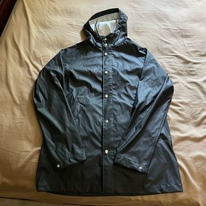 Black H&M Rain Coat Long | Size L